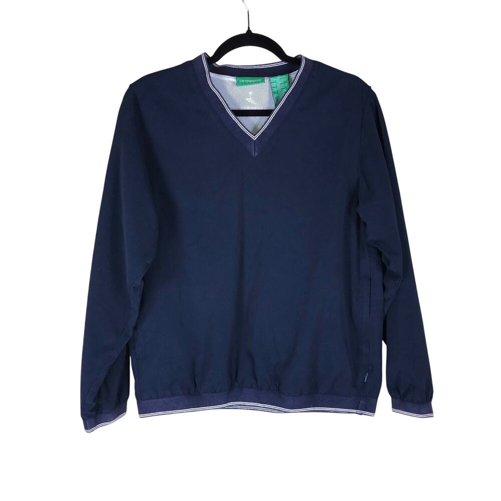Vintage 90s Lizgolf Liz Claiborne Windbreaker Women’s Small Navy Golf Pullover